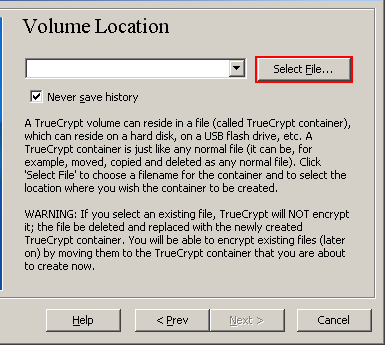 TrueCrypt GUI